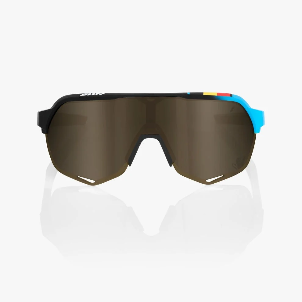 100% S2 - BWR Black - Soft Gold Mirror Lens - Image 2