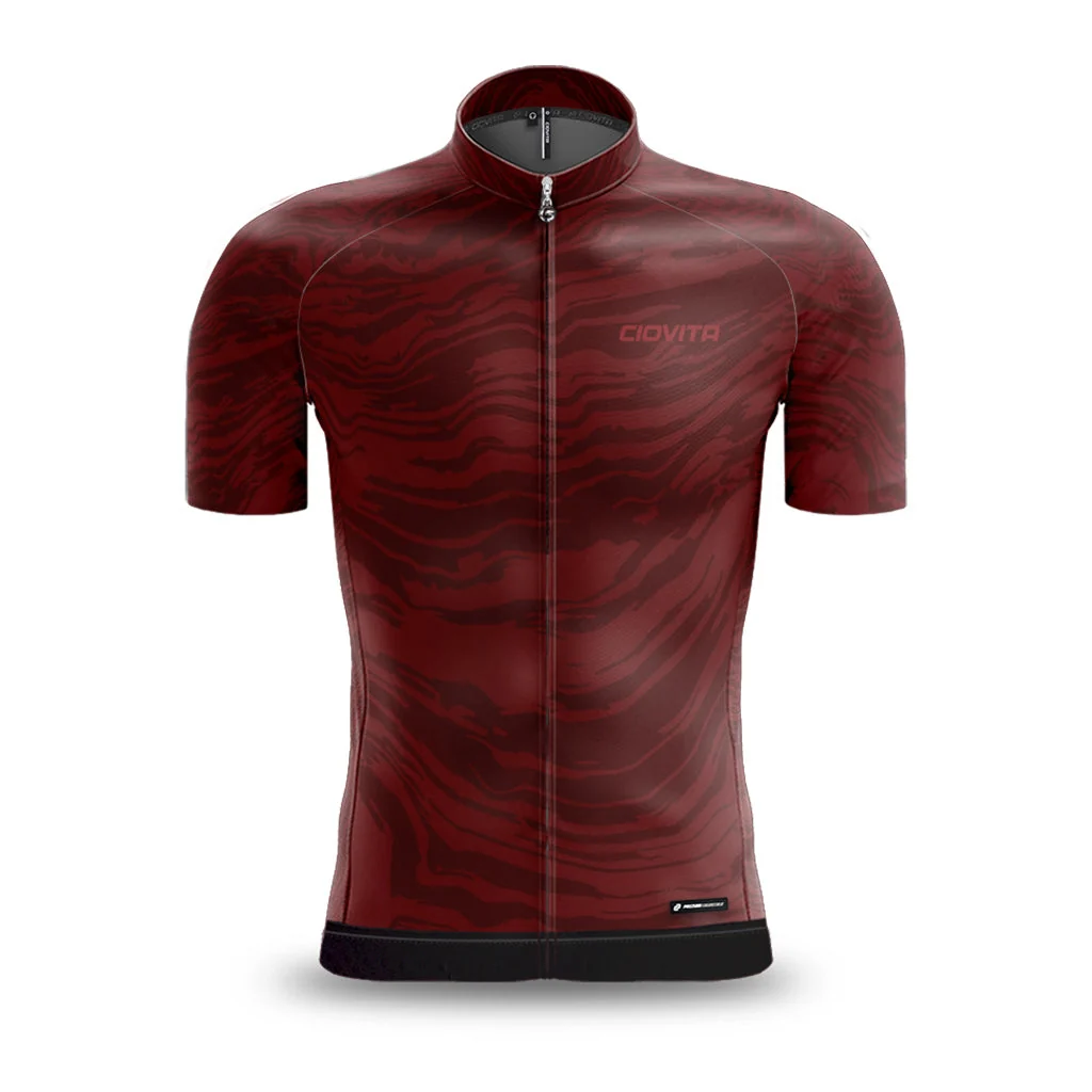 Ciovita Men's Strata Race Fit Jersey - Bloodstone