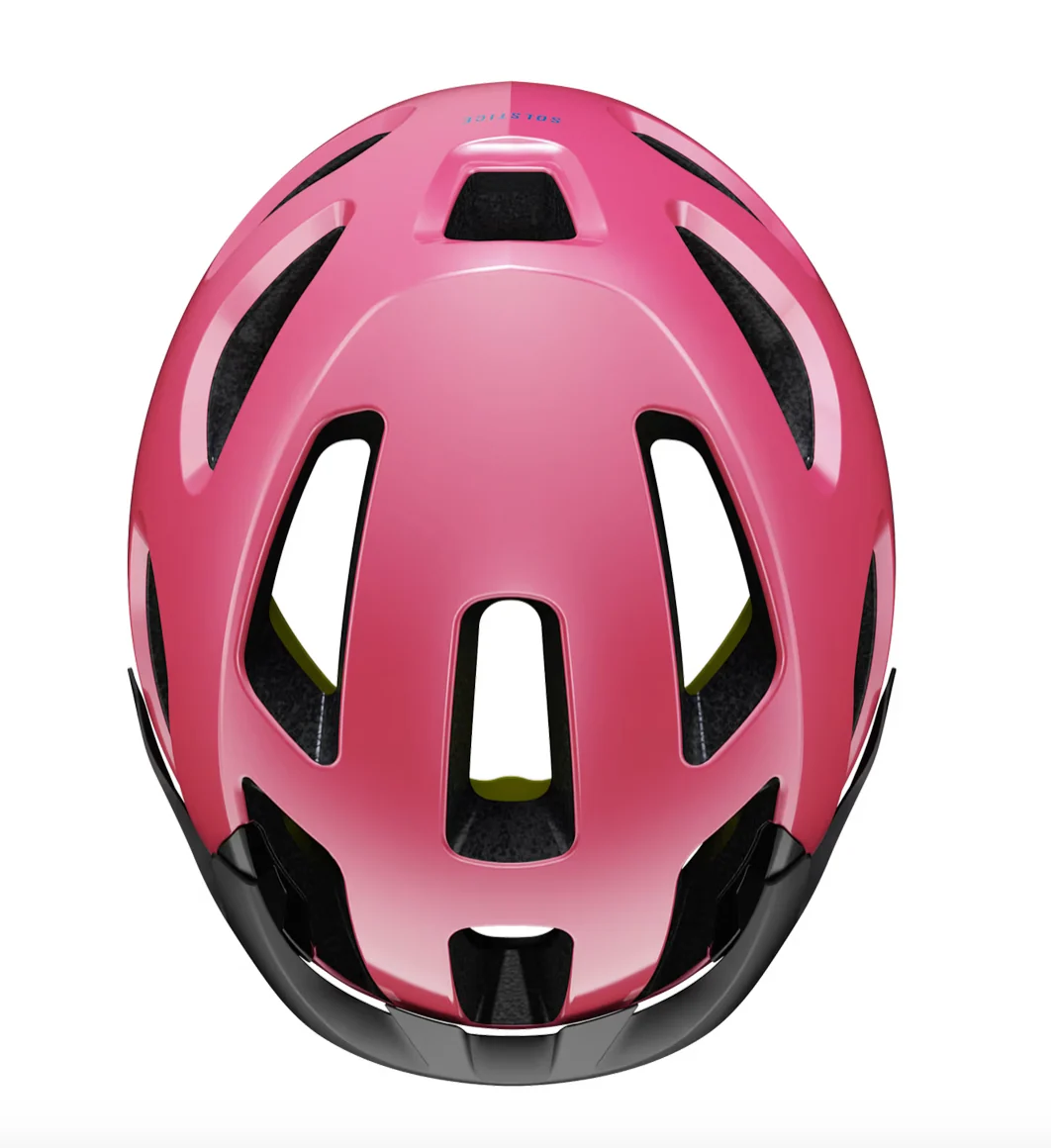 Trek Solstice Mips Youth Bike Helmet- Pink Frosting - Image 3
